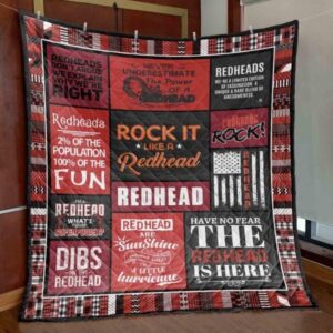 Rock It Like A Redhead Quilt Blanket Th19  Quilt